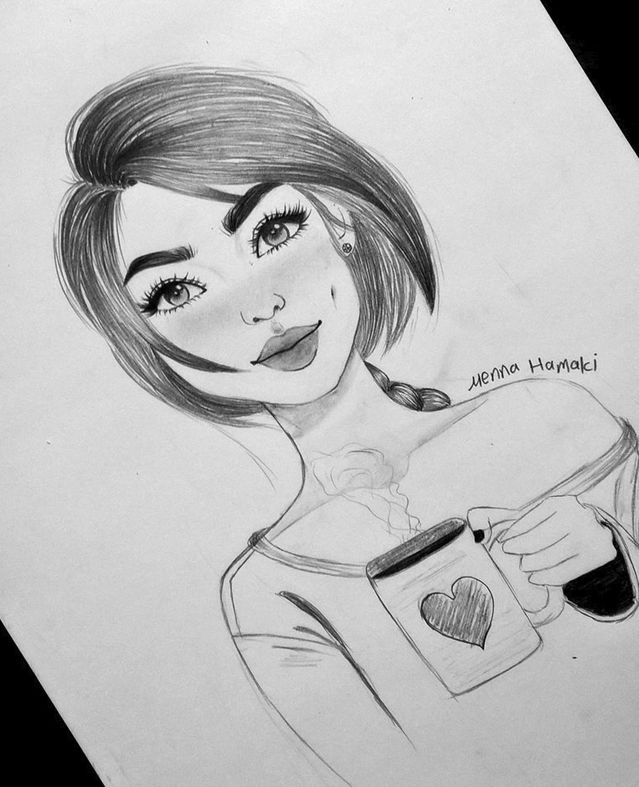 منة الله.. تهوى رسم شخصيات بنات من خيالها وتخطط لرسم شخصيتها بتفاصيل يومها