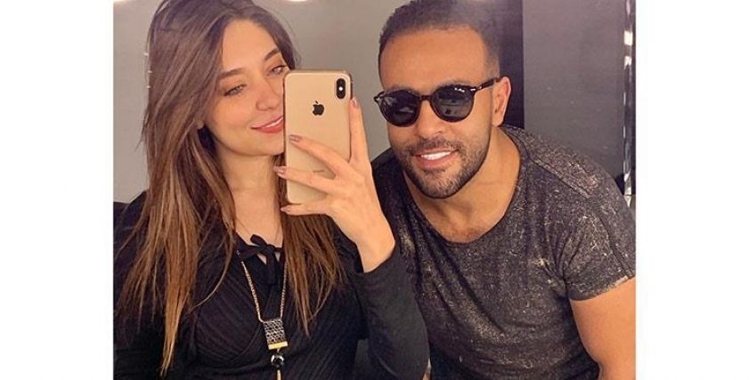الفنان تامر عاشور ودارين حلمي
