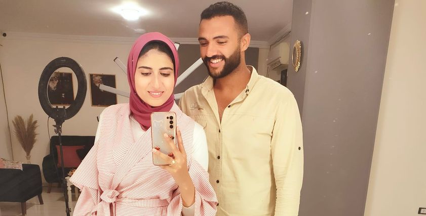أميرة مع خطيبها