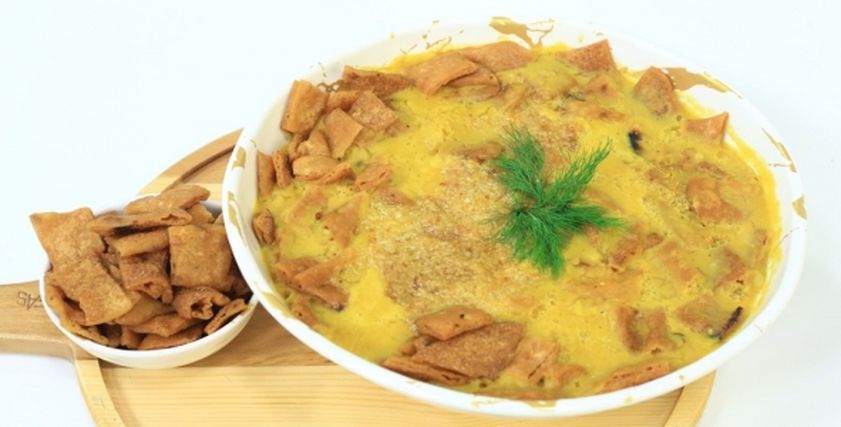 طريقة عمل فتة حمص بالزبادي