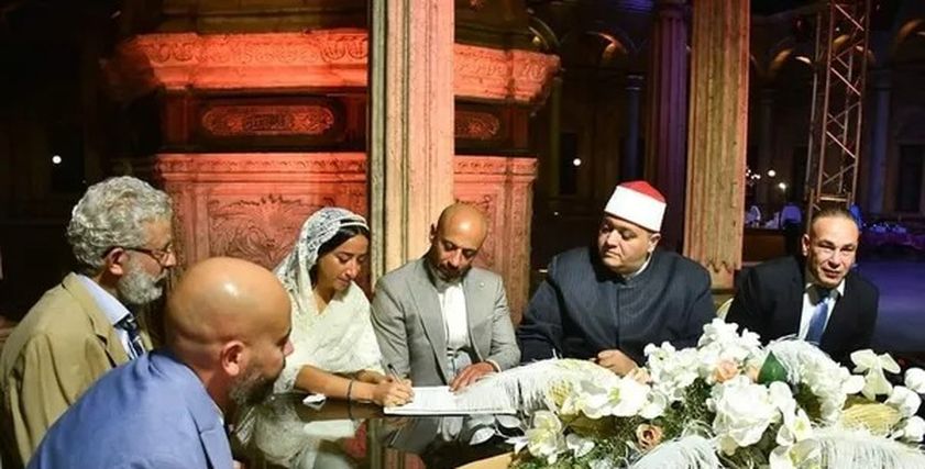 عقد قران تالا إبراهيم حسن