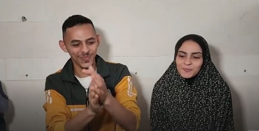 العروسان الفلسطينيان