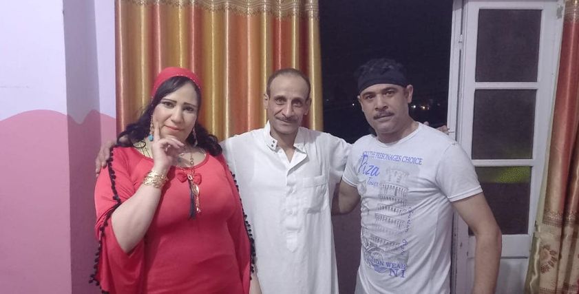 صورة من كواليس فيلم معركة الأسود