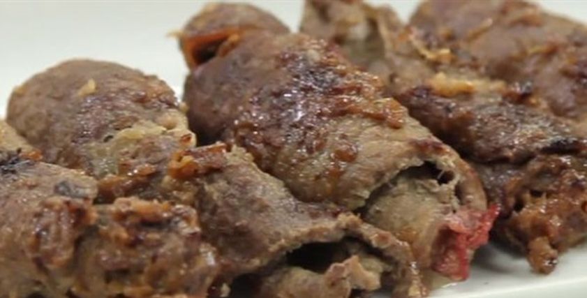 شرائح اللحم بالبسطرمة