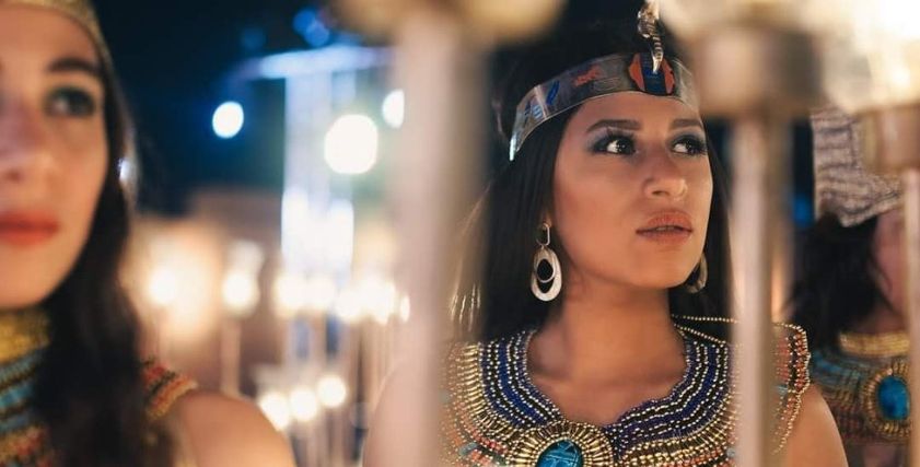 تألق النساء والأطفال بموكب طريق الكباش في الأقصر