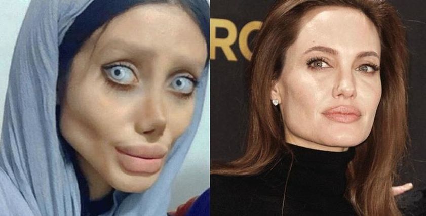 أنجلينا جولي الحقيقية والإيرانية