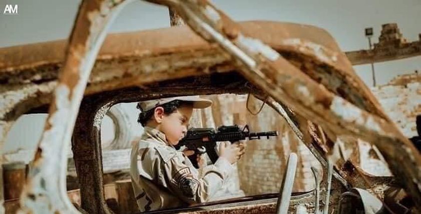 جانب من جلسة تصوير  نجل منسي بمسلسل الاختيار