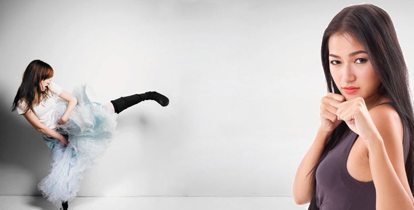 امرأة تتصدى