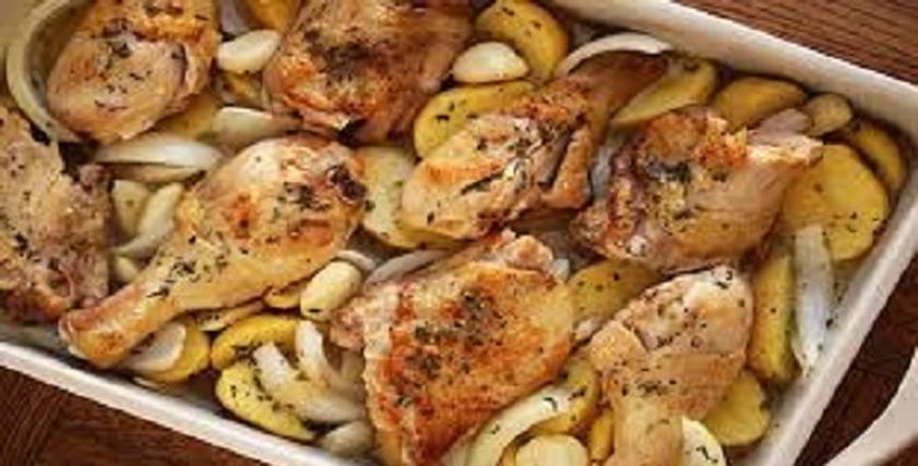 طريقة عمل صينية بطاطس بالفراخ