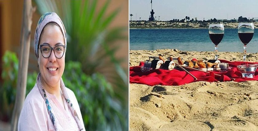دينا عرفة تتقن طريقة عمل السوشي في المنزل
