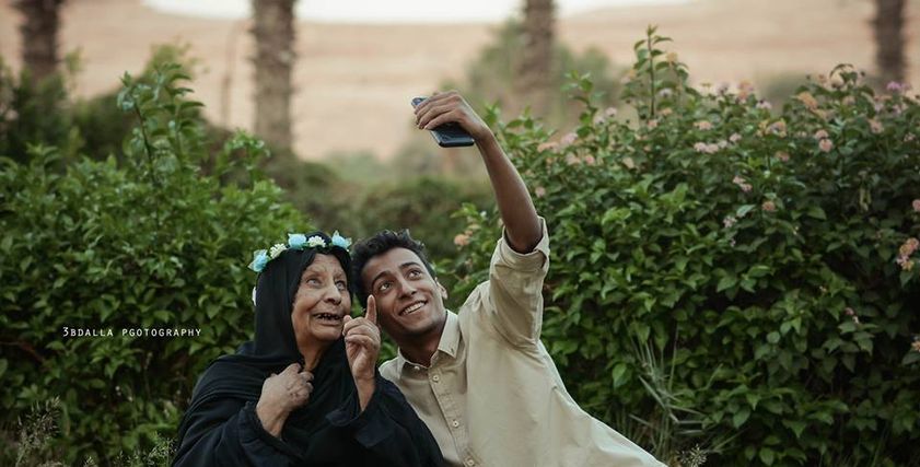 حفيد وجدته بالمنيا
