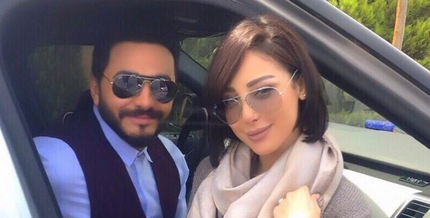 بسمة بوسيل وتامر حسني
