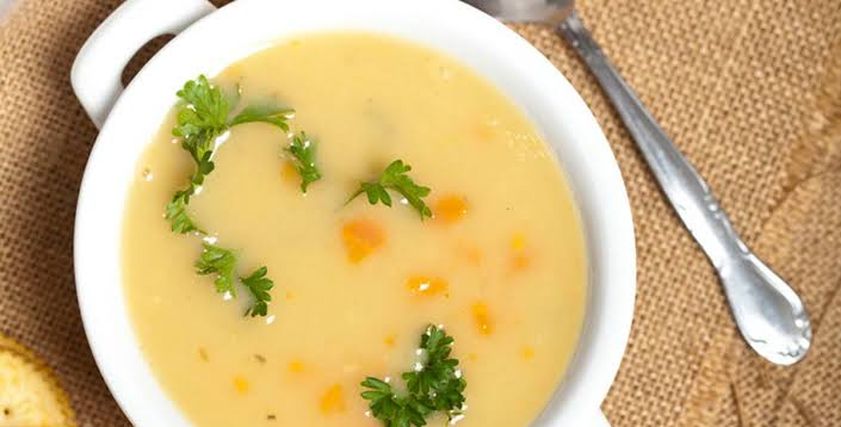 طبق شوربة بطاطس