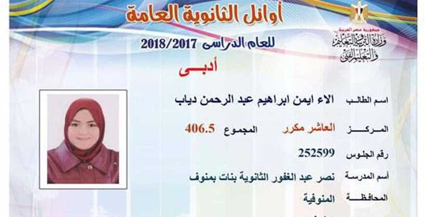 آلاء أيمن العاشر مكرر أدبي