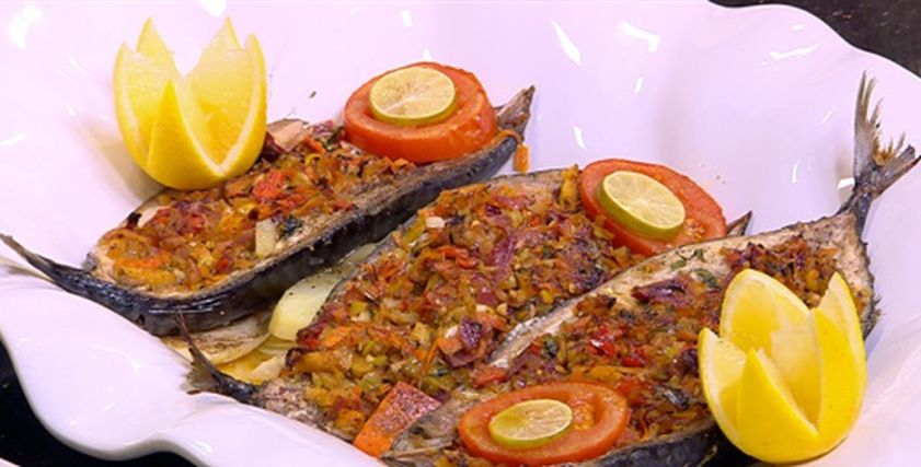 ماكريل بالخضار