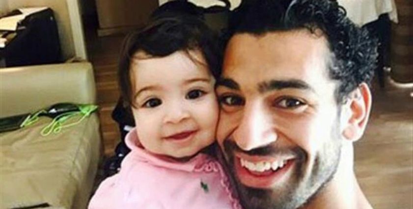 محمد صلاح وابنته