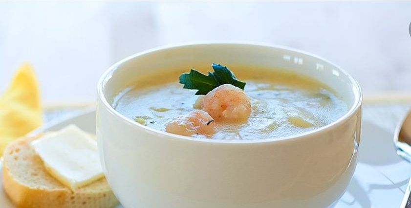 شوربة جمبري بالكريمة