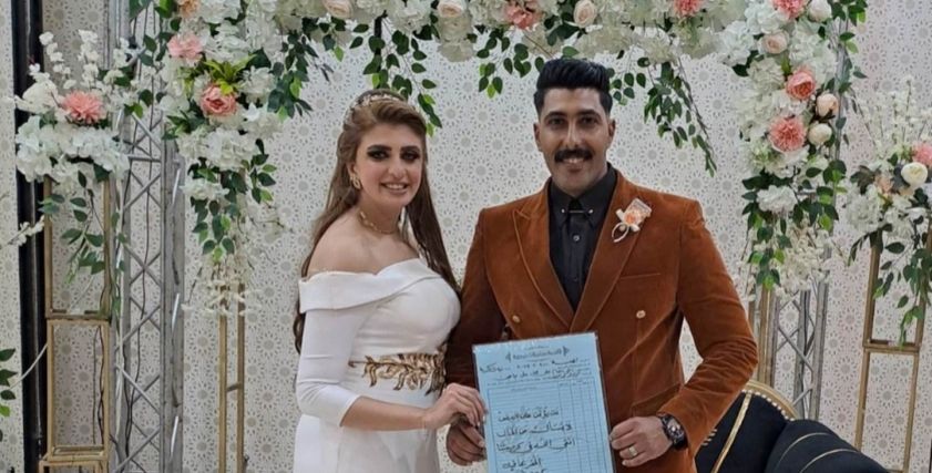 عروسين الإسكنردية أثناء عقد القران