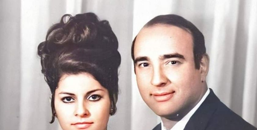 الفنان يوسف داوود وزوجته