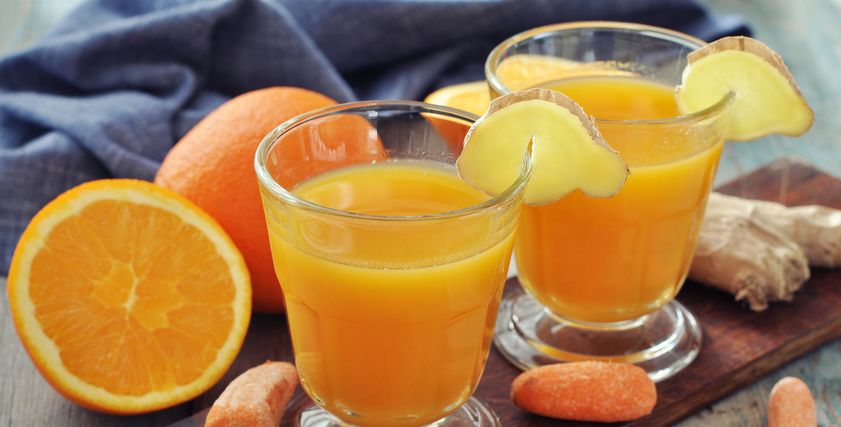 عصير برتقال بالجزر