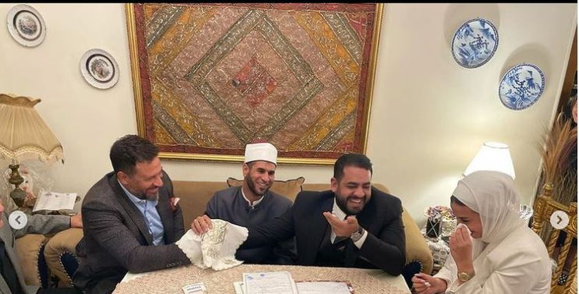 ماجد  المصري يحتفل بعقد قران ابنته ماهيتاب