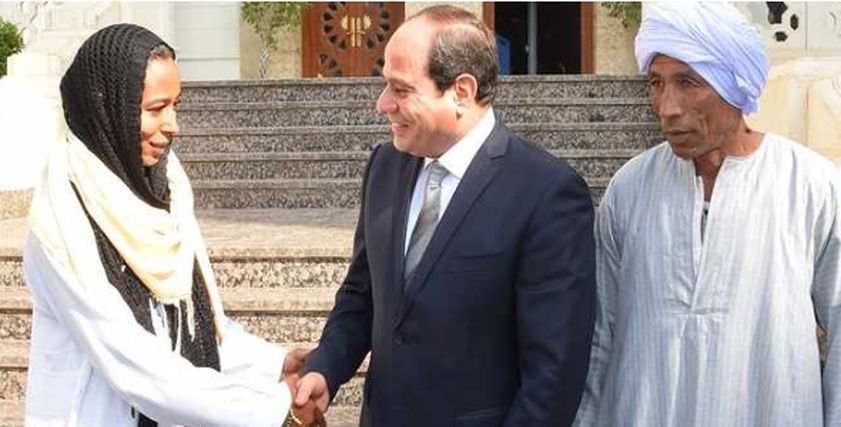 الرئيس السيسي ومروة العبد