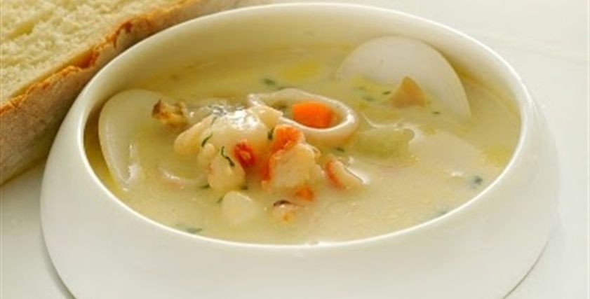 طريقة عمل شوربة السي فود المجمدة