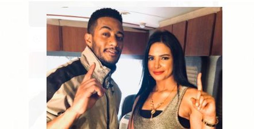 الفنانة مروة الازلى في كواليس مسلسل البرنس