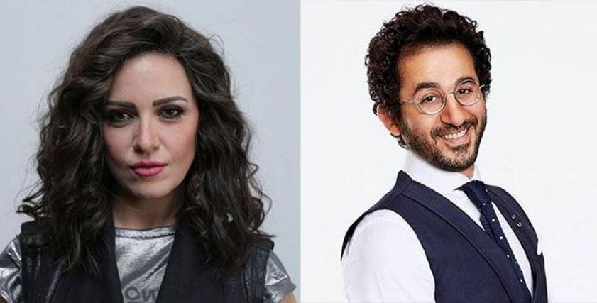 ريهام عبد الغفور تنشر صورة بصحبة أحمد حلمي  من كواليس مسلسلهم الاذاعي