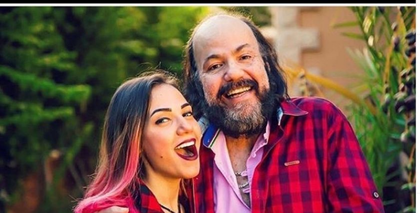 الفنان طلعت زكريا وابنته