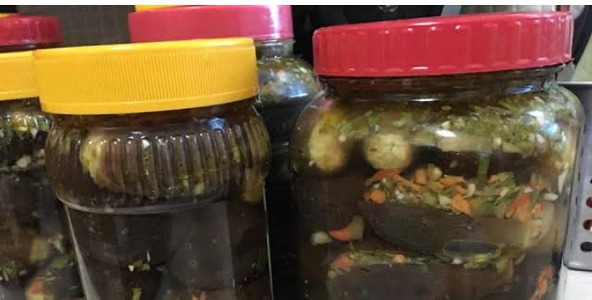 طريقة عمل الباذنجان المخلل المسلوق