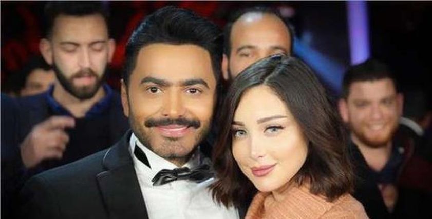 تامر حسني وبسمة بوسيل
