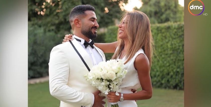 أحمد سعد وزوجته علياء بسيوني