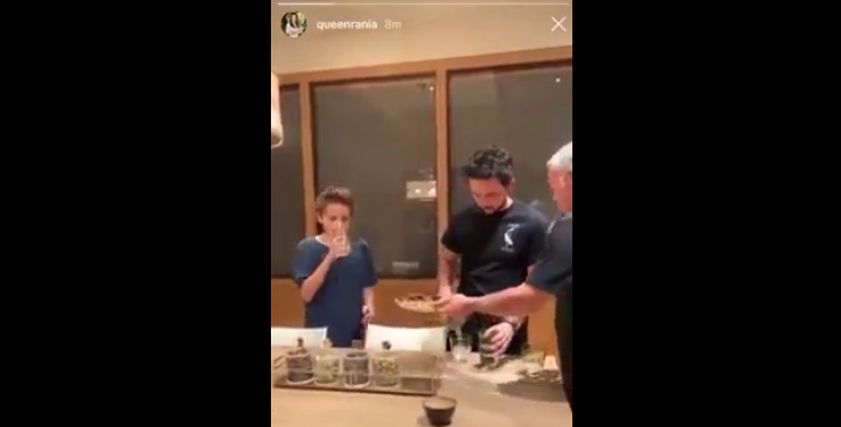 الملك عبدالله بن الحسين وأبنائه