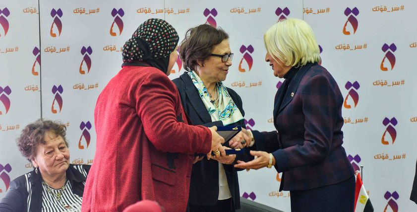 تكريم جميلة بوحيرد بالمجلس القومي للمرأة