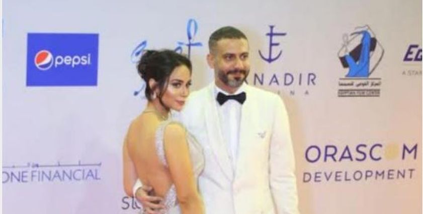 محمد فراج وزوجته بسنت