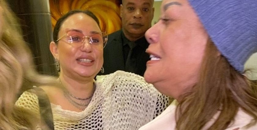 هالة فاخر خلال مقطع الفيديو