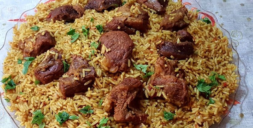 طريسقة عمل كبسة اللحم