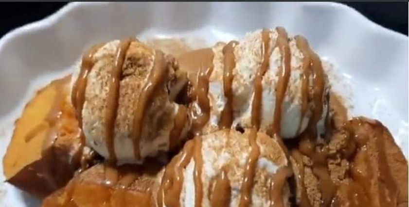بطاطا بالآيس كريم