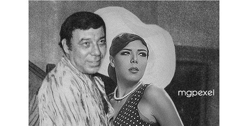 بالفوتوشوب.. ناهد السباعي وجدها الراحل فريد شوقي
