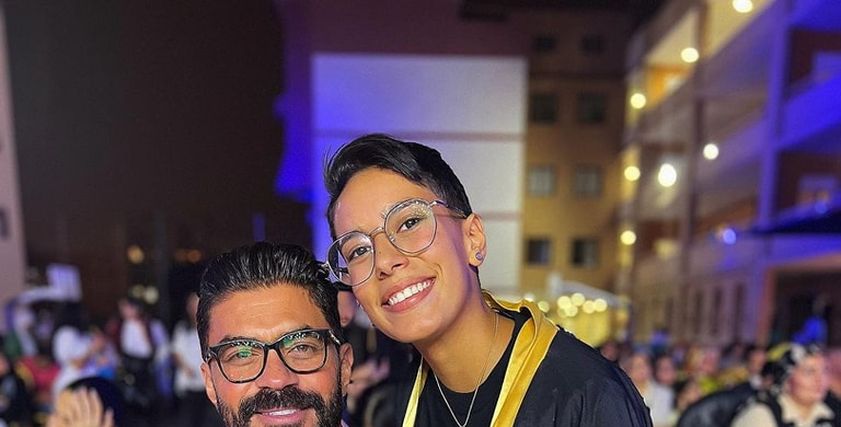 خالد سليم وابنته