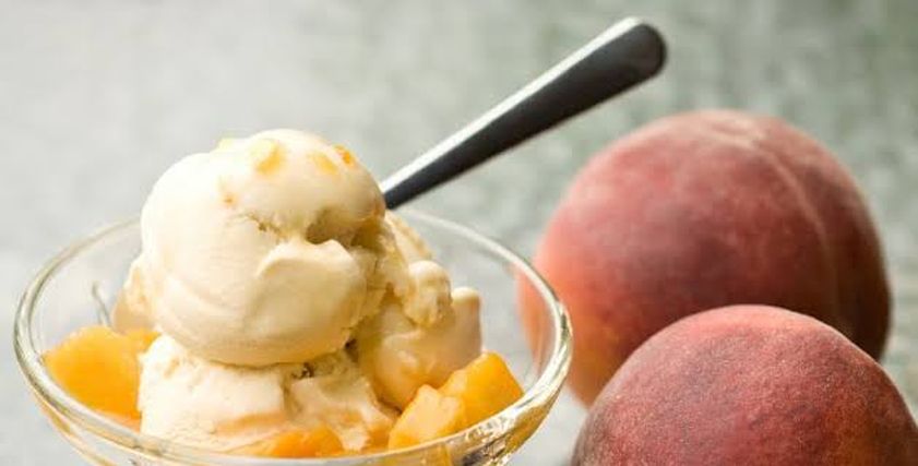 طريقة عمل آيس كريم خوخ