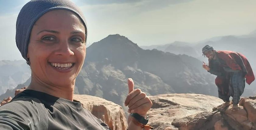 مي من أعلى قمة جبلية