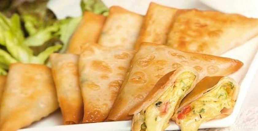  سمبوسك بالجمبري والجبنة