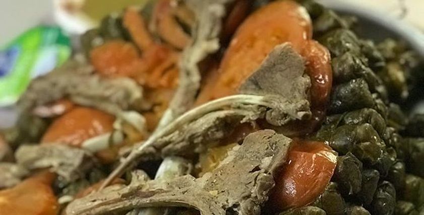 ورق عنب بلحمة الرأس