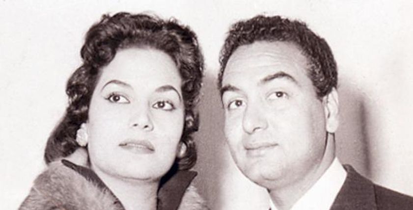مديحة يسري ومحمد فوزي