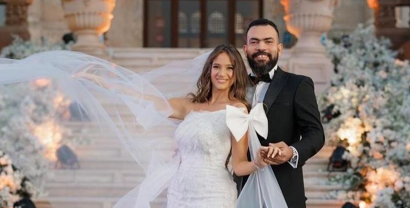 خالد عليش وزوجته ميرهان عمرو