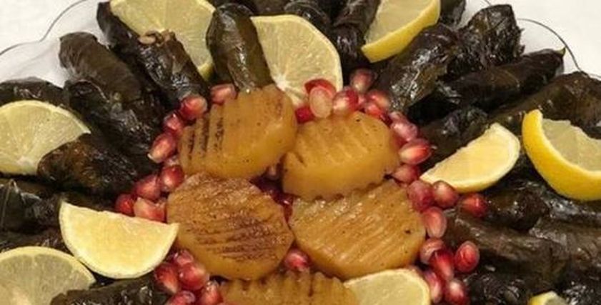 ورق عنب بدبس الرمان
