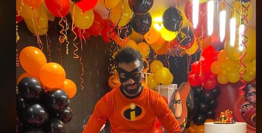 محمد صلاح وابنته مكة