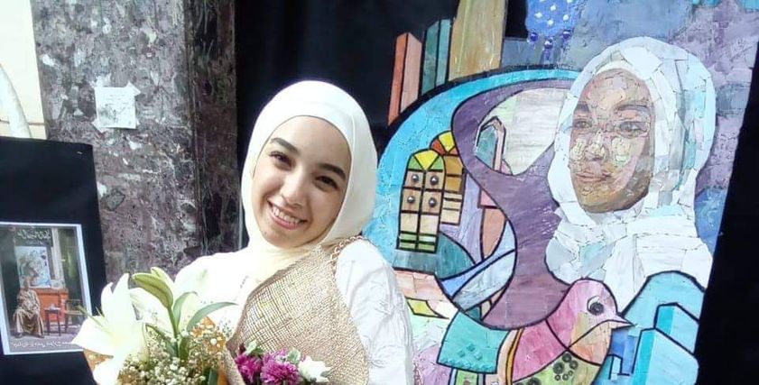 مشروع تخرج مروة طالبة بكلية الفنون الجميلة